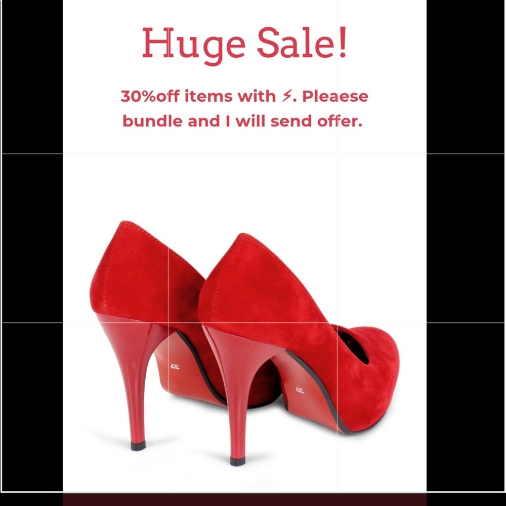 Huge Sale!! 30 % off items with⚡️ please bundle.